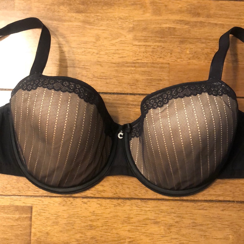 Chantelle Paris Demi Balconnette Bra, Black, 32DDD